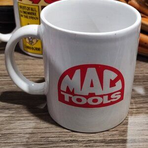 Mac Tools ceramic mug white with red logo